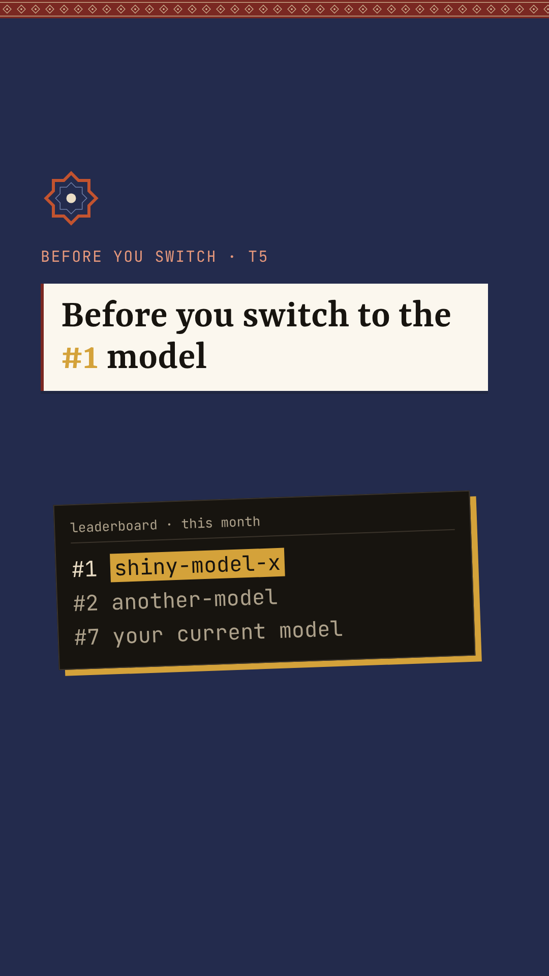 Before you switch to the #1 model reel cover